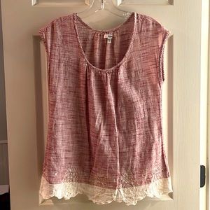 Wide-linen maternity tank, super lightweight